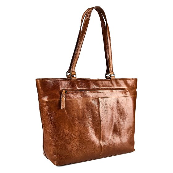 Burkely Fine Florence Shopper Bag Leather 37 cm Laptop compartment