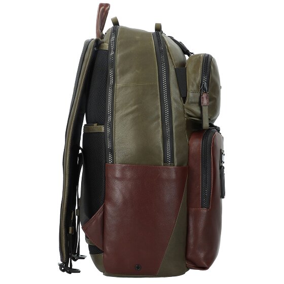 Piquadro Harper backpack leather 48 cm laptop compartment