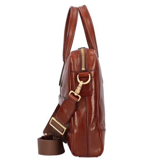 The Bridge Vespucci briefcase leather 38 cm laptop compartment