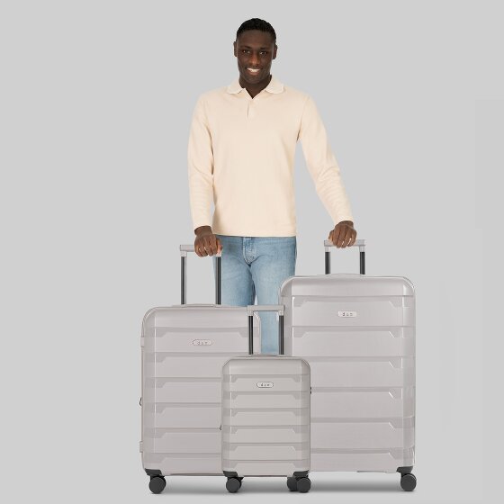 d&n South Dakota 4 wheels Suitcase set 3-piece with expansion pleat