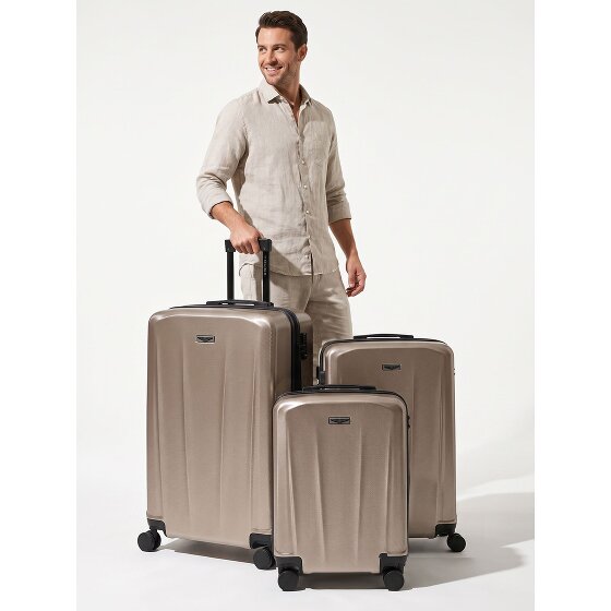 Police New York 4 wheels Suitcase set 3-piece Expandable