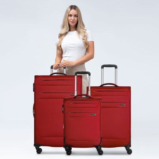Worldpack Chicago 4 wheels Suitcase set 3-piece with expansion pleat