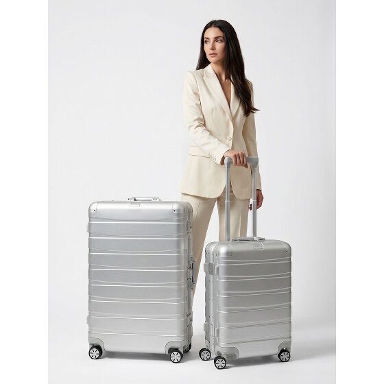 Redolz Pro Aluminum 4-Wheel Suitcase Set (S+L)
