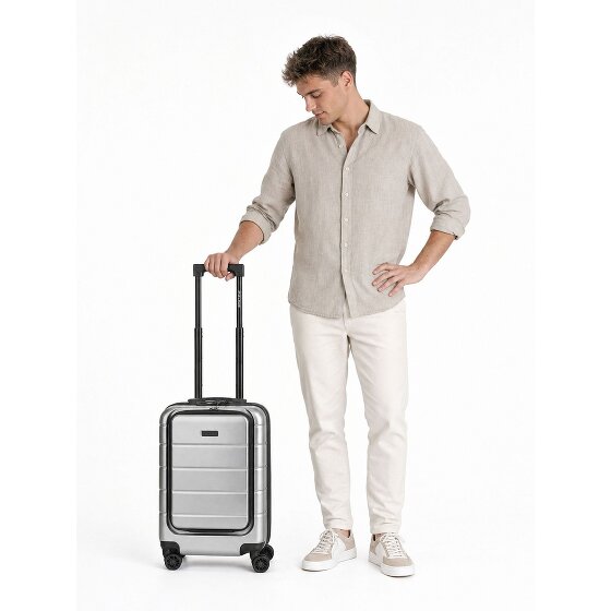 Police Dublin 4 wheels Cabin suitcase S 54 cm Laptop compartment Expandable