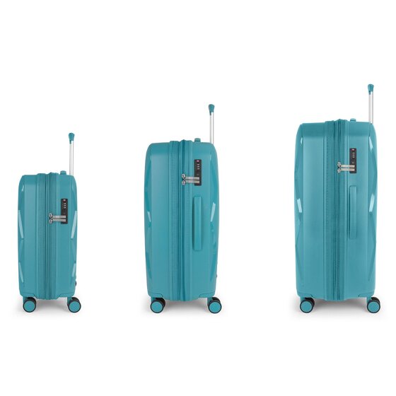 Gabol Infinity 4 wheels Suitcase set 3-piece with expansion pleat
