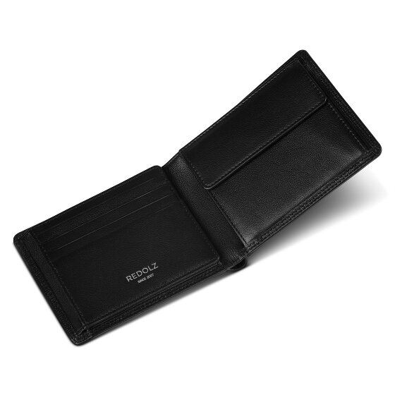 Redolz Leather Essentials QF wallet RFID leather 12 cm fold-out