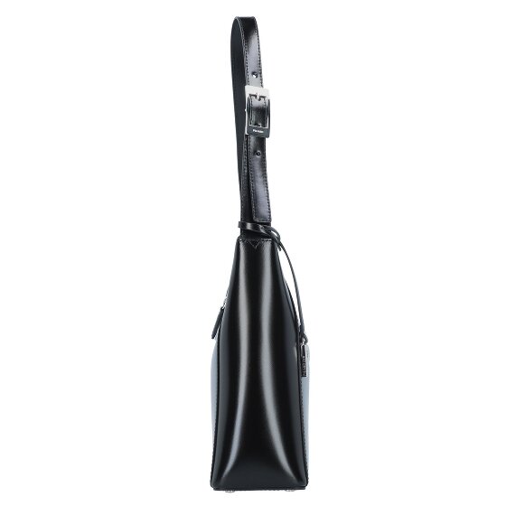 Picard Black Tie Shoulder Bag Leather 34 cm
