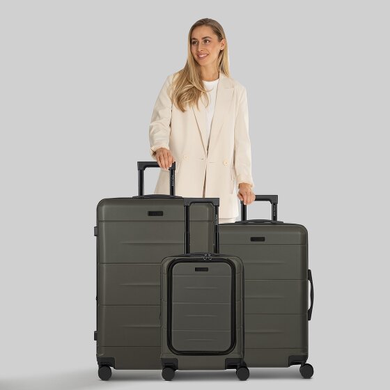 Police London 4 wheels Suitcase set 3-piece with expansion pleat