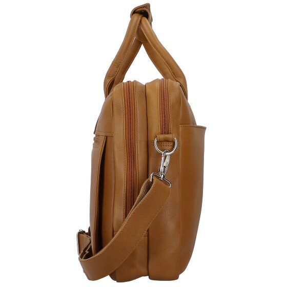 Dermata Briefcase leather 39 cm laptop compartment
