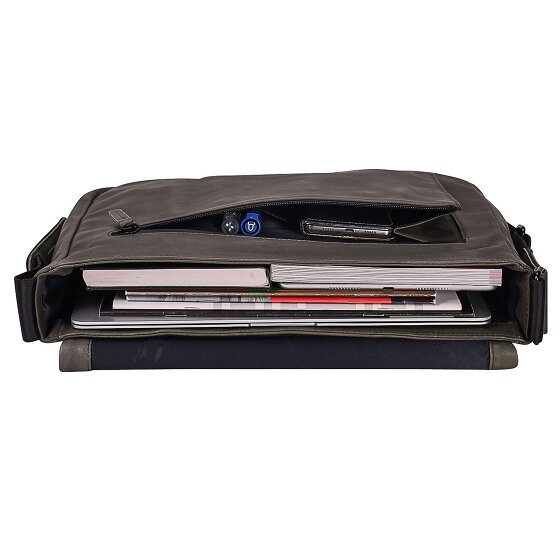 Leonhard Heyden The Hague Messenger Leather 37 cm Laptop compartment