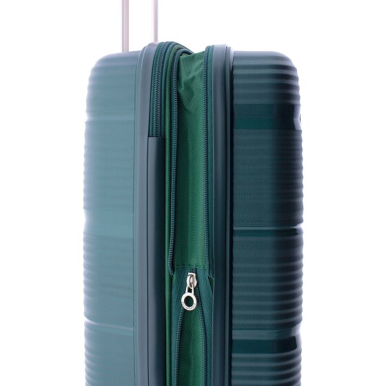 Gladiator 0800 4 wheels Cabin trolley 55 cm with expansion pleat