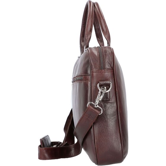 Dermata Briefcase leather 39 cm laptop compartment