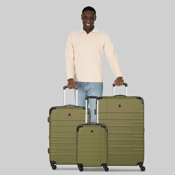 Wenger Amplar Evo 4 wheels Suitcase set 3-piece with expansion pleat