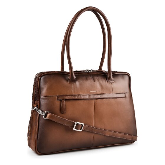 Burkely Ledger Briefcase Genuine Leather 40 cm Laptop compartment