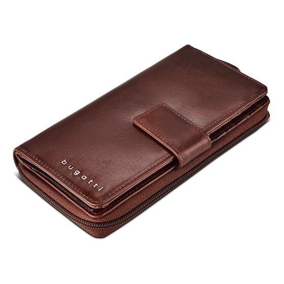 Bugatti Valencia Wallet RFID protection Genuine Leather 19 cm