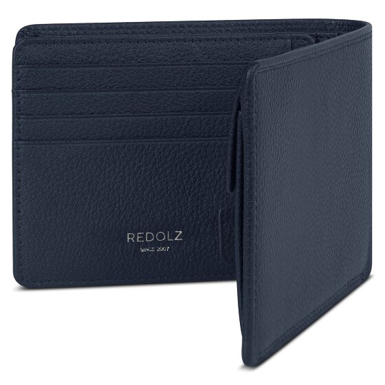 Redolz Leather Essentials QF wallet RFID leather 12 cm fold-out with zipper compartment