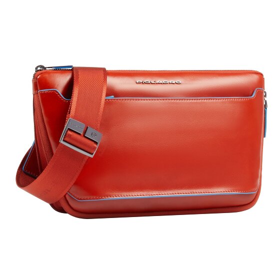 Piquadro Blue Square Shoulder bag Leather 30 cm
