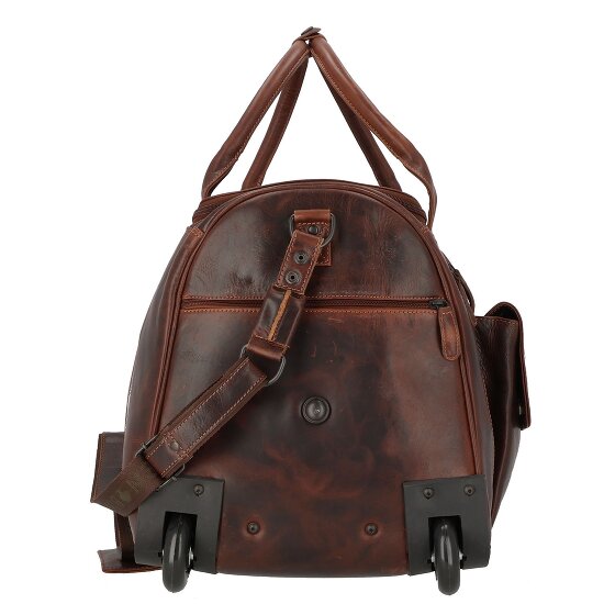 Greenburry Rugged 2 wheels Travel bag Genuine Leather 53 cm