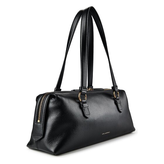 Karl Lagerfeld Autograph Shoulder Bag Genuine Leather 35 cm