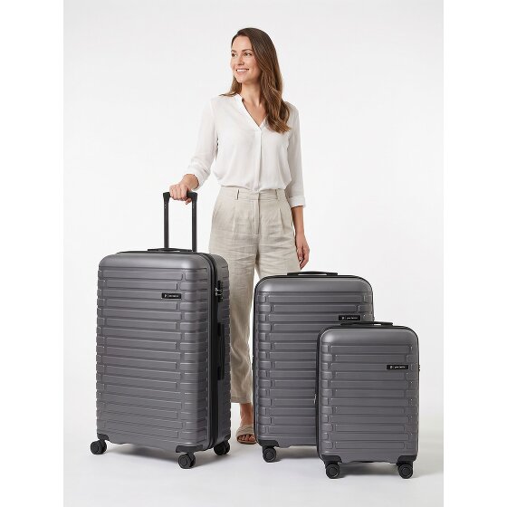 Pactastic Collection 04 THE THREE SET + 4 wheels Suitcase set 3-piece Expandable