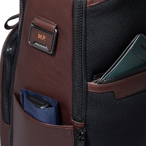 Piquadro Harper travel backpack leather 42 cm laptop compartment