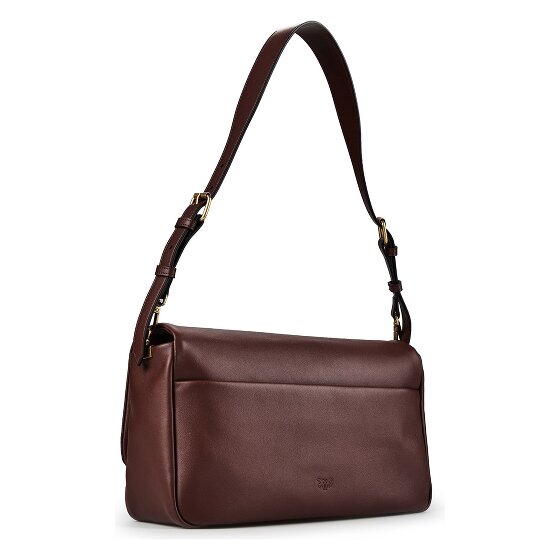 PINKO Click Soft Classic Shoulder Bag Genuine Leather 32 cm