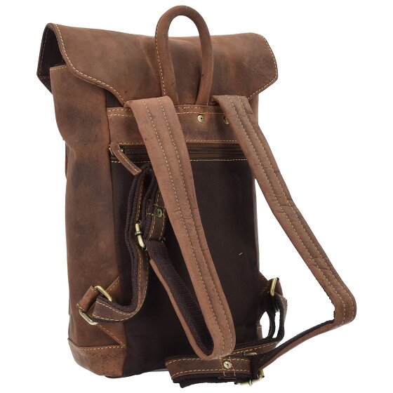 Greenburry Vintage backpack leather 42 cm laptop compartment