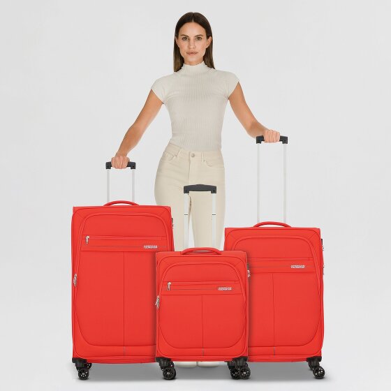 American Tourister Deep Dive 4 wheels Suitcase set 3-piece with expansion pleat