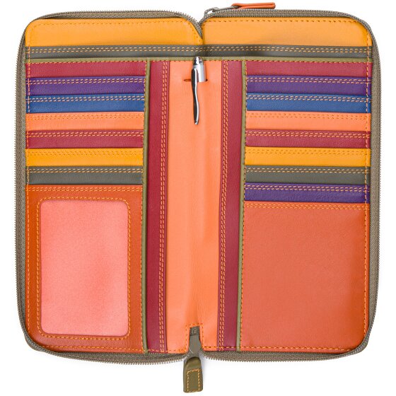 Mywalit Large Double Zip Around Purse wallet leather 18 cm