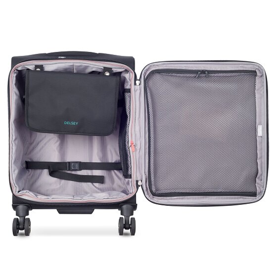 Delsey Paris Helium DLX 4 Roll Cabin Trolley Slim Line 55 cm