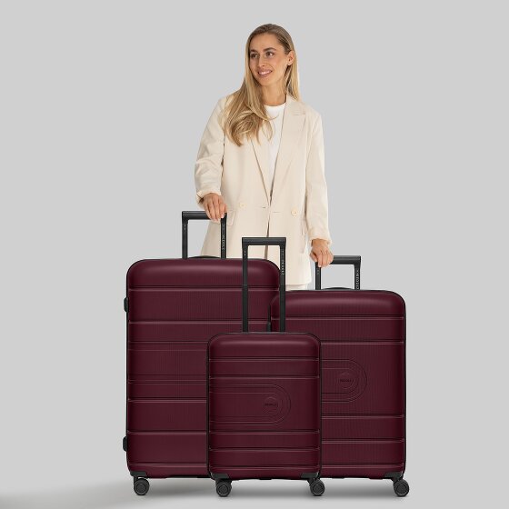 Redolz Essentials 11 4 wheels Suitcase set 3-piece with expansion pleat