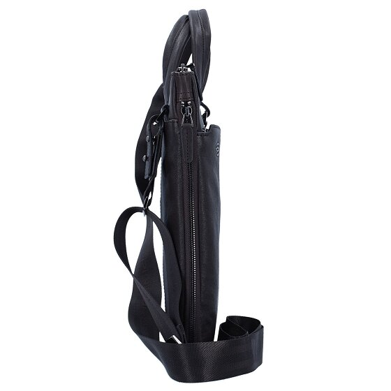 Piquadro Black Square briefcase leather 42 cm laptop compartment