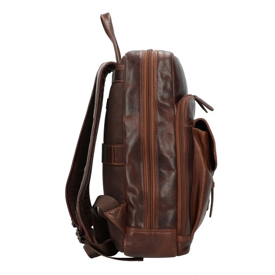 Greenburry Rugged Business backpack Leather 39 cm Laptop compartment