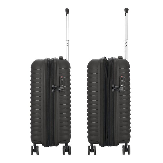 d&n Travel Line 4500 4 wheels Cabin trolley S 55 cm with expansion pleat