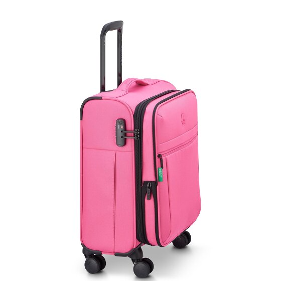 Delsey Paris x United Colors of Benetton BE 4-wheeled cabin trolley 55 cm with stretch fold