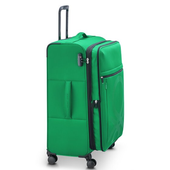Delsey Paris x United Colors of Benetton Color Block 4-wheeled trolley 77cm with expansion fold