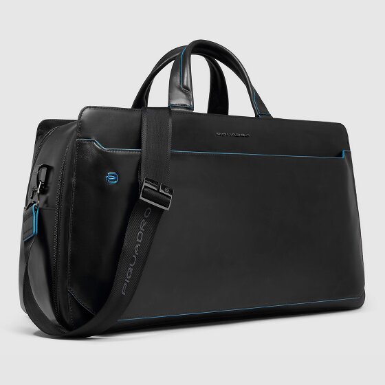 Piquadro Blue Square Weekender travel bag Leather 53 cm