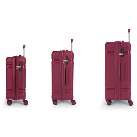 Gabol Saori 4 wheels Suitcase set 3-piece with expansion pleat