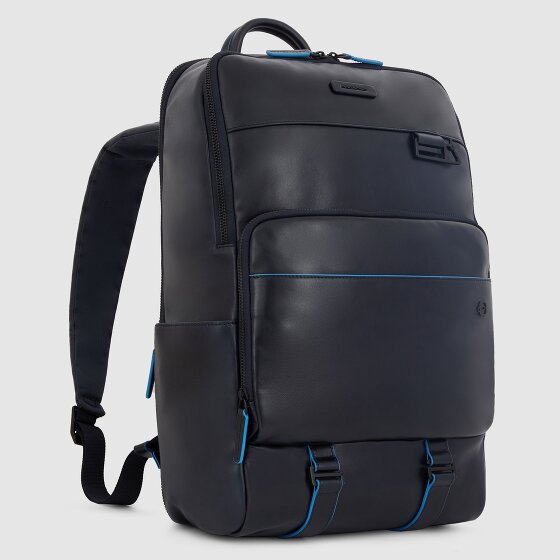 Piquadro Blue Square Revamp Business backpack RFID protection Leather 43 cm Laptop compartment