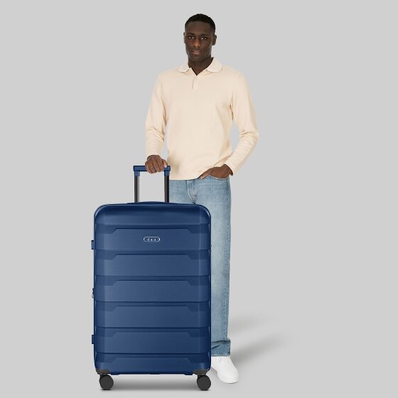 d&n South Dakota 4 wheels Trolley L 76 cm with expansion pleat