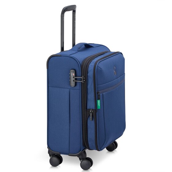 Delsey Paris x United Colors of Benetton BE 4-wheeled cabin trolley 55 cm with stretch fold