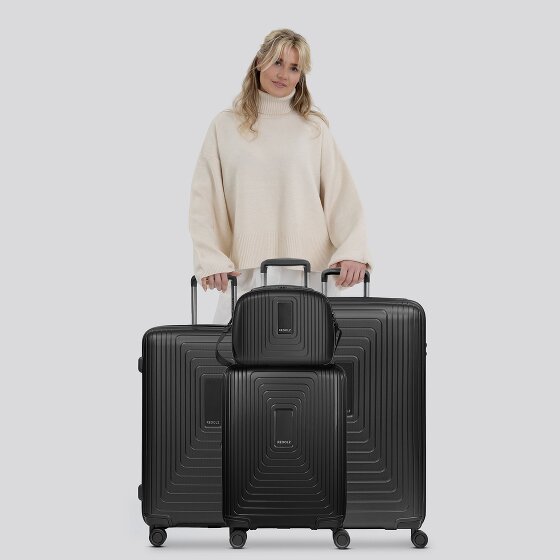 Redolz Essentials 14 4-wheel suitcase set + beauty case 4 pcs. with stretch fold