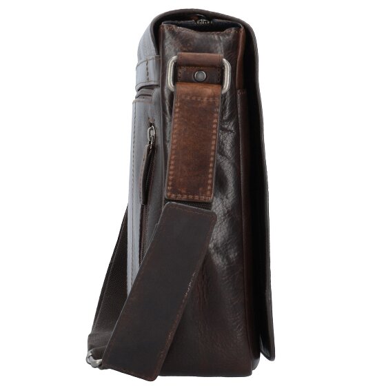 Leonhard Heyden Roma Messenger leather 38 cm laptop compartment