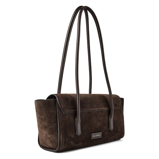 Karl Lagerfeld Signature Shoulder Bag Genuine Leather 34 cm