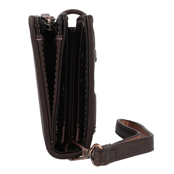 Anekke Shoen Brown Wallet RFID protection 19 cm