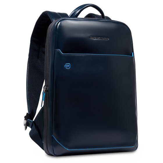 Piquadro Blue Square Daypack RFID protection Leather 37 cm Laptop compartment
