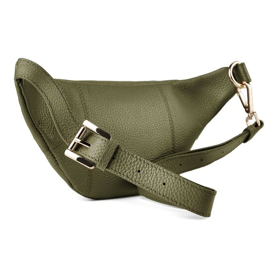 Lazarotti Bologna Leather Double-Zip Bum Bag, Crossbody, Leather, 25 cm