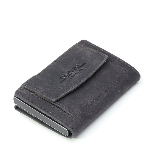 SecWal Credit card case wallet RFID leather 9 cm