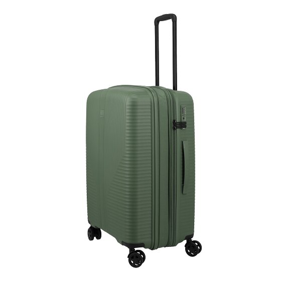 Travelite Air Stripe 4 wheels Trolley M 66 cm with expansion pleat