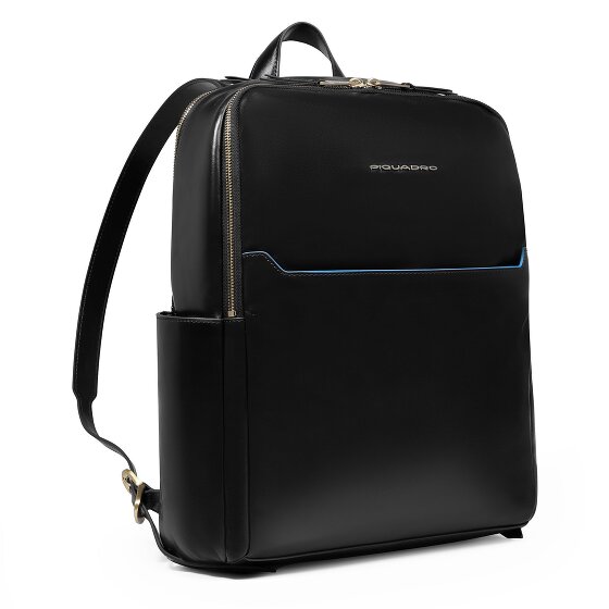 Piquadro Blue Square Daypack RFID protection Genuine Leather 37 cm Laptop compartment